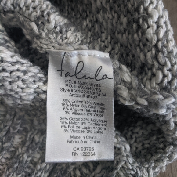 Talula Light Grey Chunky Knit Sweater Dress Small - Picture 5 of 6